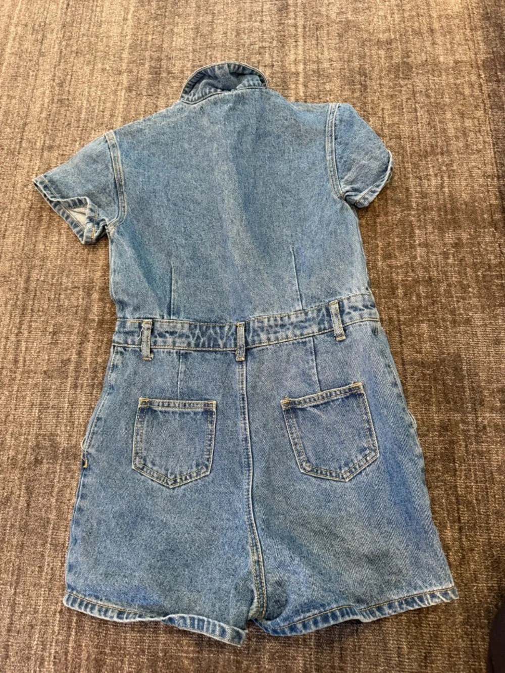 Lioness denim shorts romper